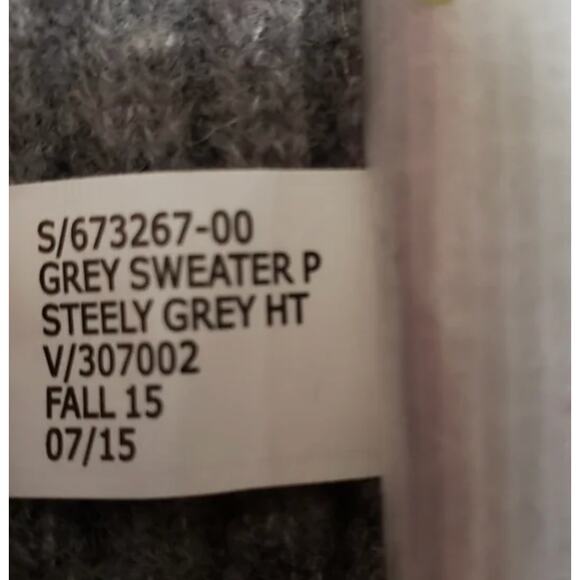 NWT Banana Republic Steel Grey Merino Wool Zip Sweater Skirt - Medium - Picture 7 of 8